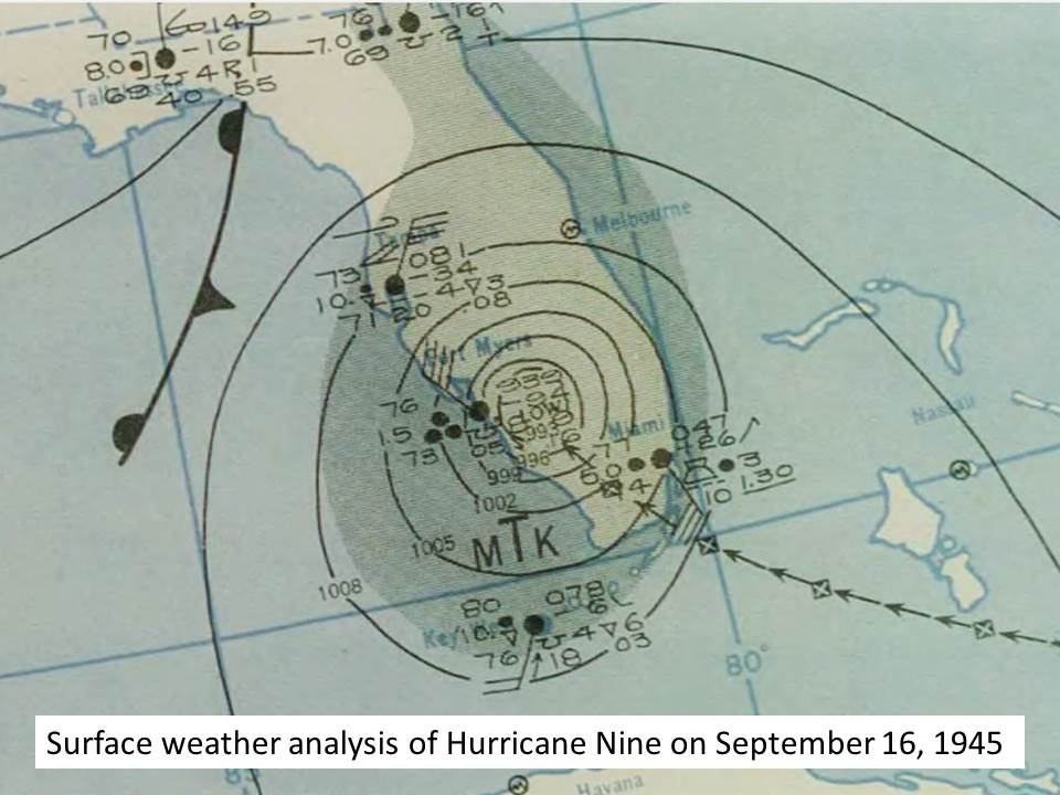 Sep 15, 1945 Hurricane nine for SM