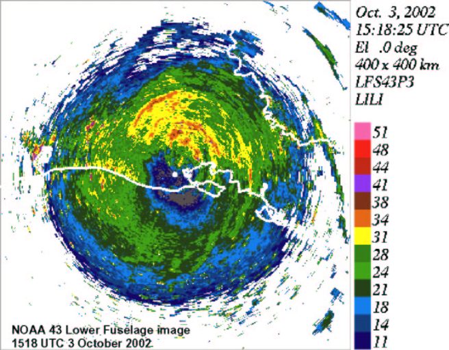 Oct 3, 2002 Hurricane Lili