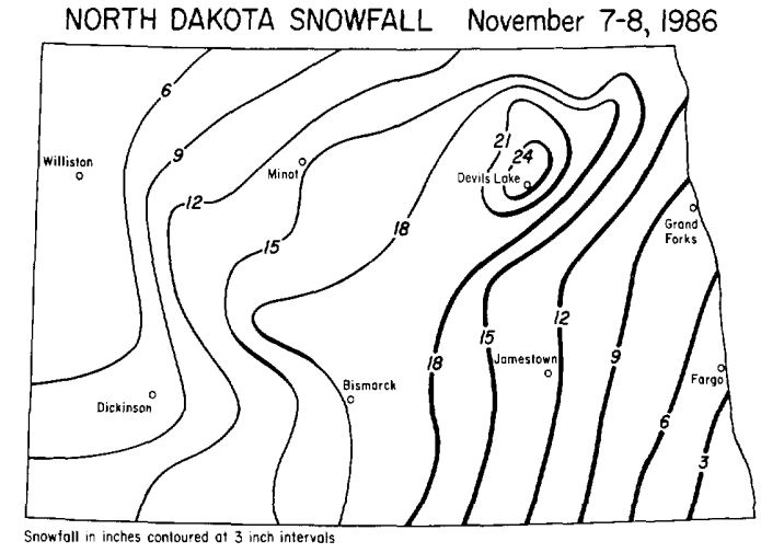 Nov 7, 1986 ND Snow