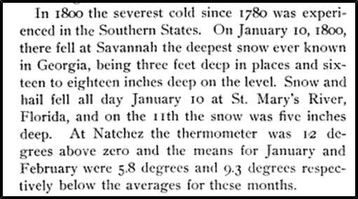 Jan 10, 1800 Savannah Snow