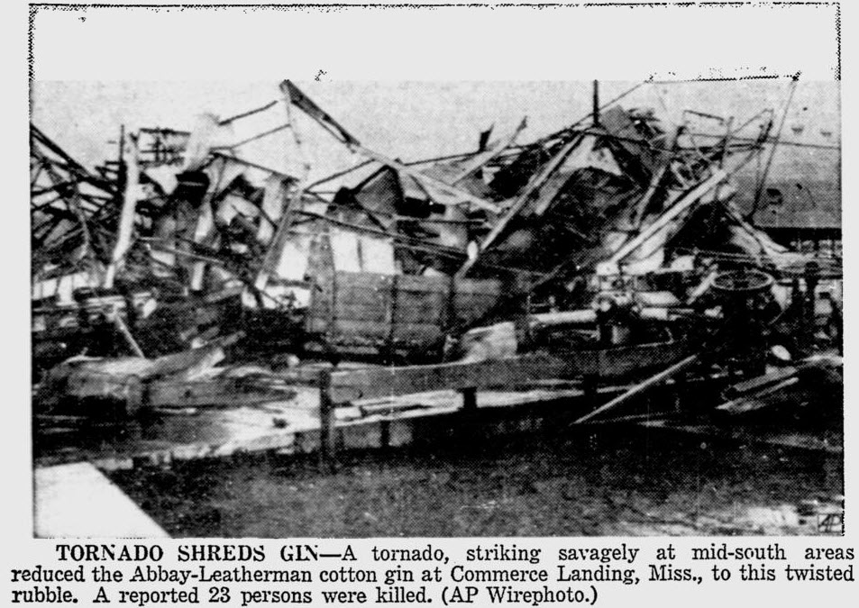 Feb 1, 1955 Mississippi Tornado Damage