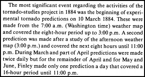 March 10, 1884 1st Tornado Prediction