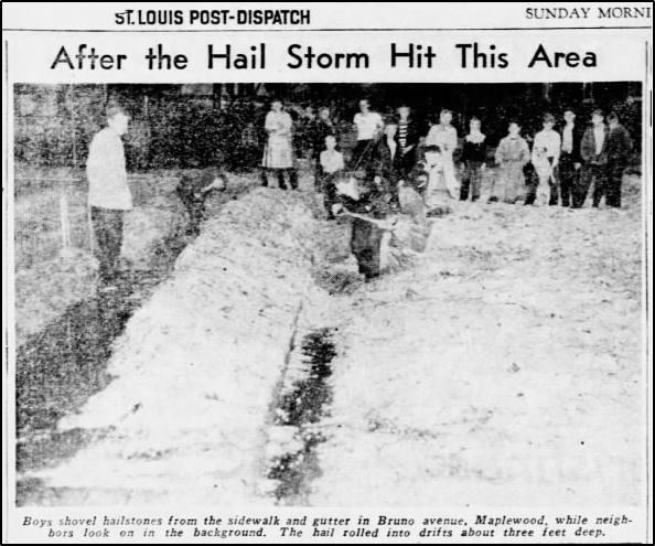 Dec 2, 1950 St. Louis Hailstorm