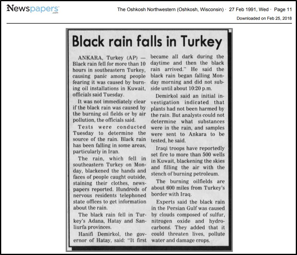 Feb 25, 1991 Black Rain